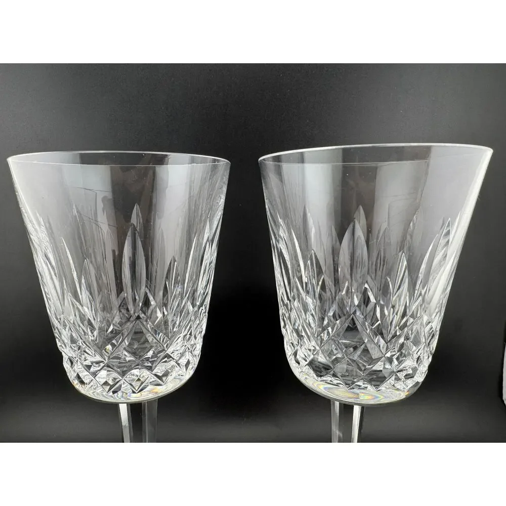 Signed Waterford Crystal Lismore Water Goblets
